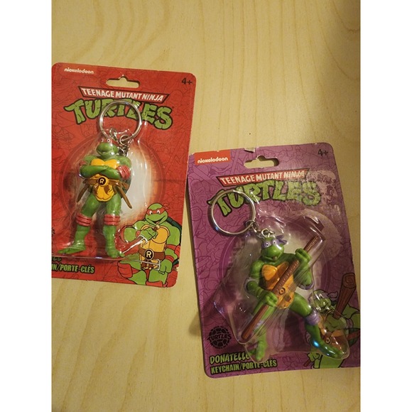 Nickelodeon Other - TMNT Raphael & Donatello Keychain Set Nickelodeon Monogram Figure Keyring 2pk
